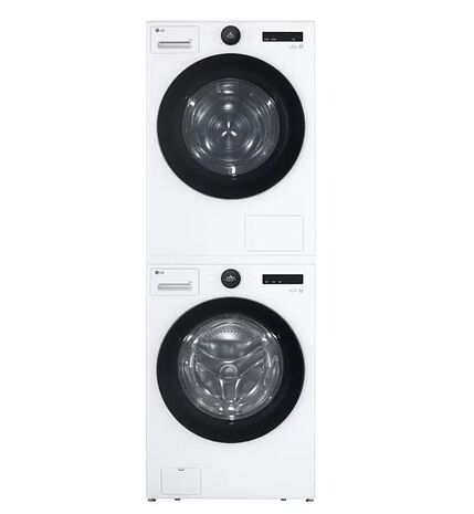 LG樂金 AI DD 22公斤蒸氣滾筒洗衣機(冰瓷白)+20公斤免曬衣乾衣機 (WD-S22FW+WR-20DW)含基本定位安裝