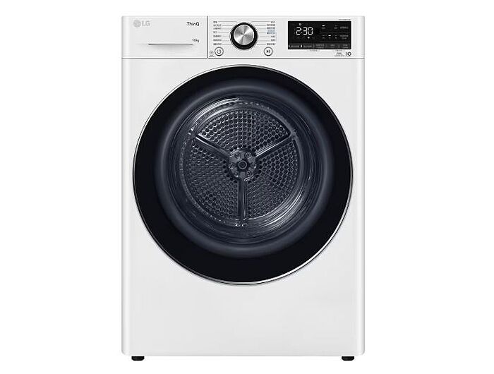 LG 樂金 10公斤免曬衣乾衣機 雙變頻熱泵除濕  ( WR-100VW) 冰瓷白 含基本定位安裝