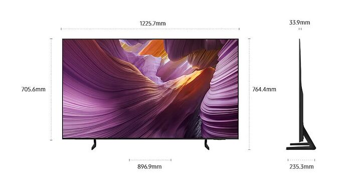 【智慧家庭】Samsung三星 55型 OLED S85F 4K Samsung Vision AI 智慧顯示器 (QA55S85FAEXZW) 基本桌上安裝