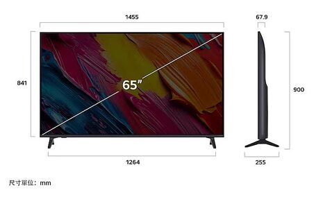 LG 樂金 65吋  QNED AI 4K 智慧顯示器 [65QNED70ATA] 含基本桌上安裝