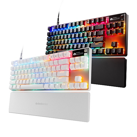 SteelSeries賽睿Apex Pro TKL Gen 3有線電競鍵盤-英文(黑/白)