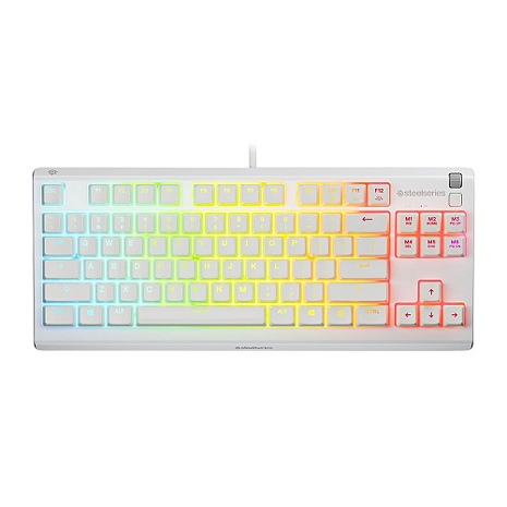 SteelSeries賽睿Apex 3 TKL有線鍵盤-英文(白)