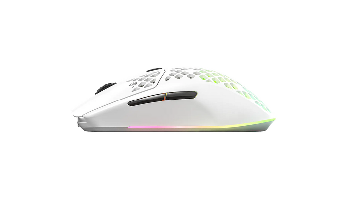 SteelSeries賽睿Aerox 3 Snow超輕量無線滑鼠