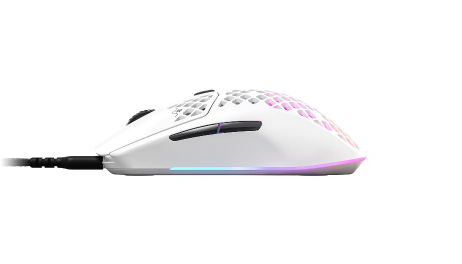 SteelSeries賽睿Aerox 3 Snow有線電競滑鼠