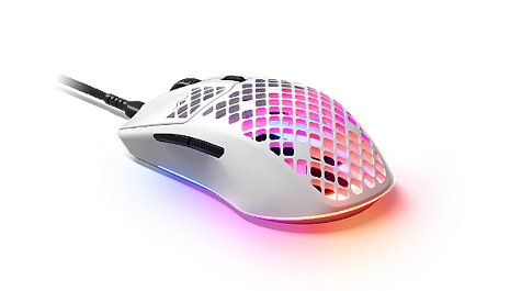 SteelSeries賽睿Aerox 3 Snow有線電競滑鼠