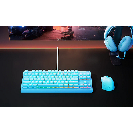 SteelSeries賽睿Apex 3 TKL有線鍵盤-英文(星澈藍)