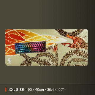 SteelSeries賽睿QcK電競鼠墊XXL-CS2 Dragon Lore版-限量