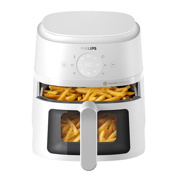 【Philips 飛利浦】星樂視透視海星氣炸鍋4.2L-白(NA221/10)