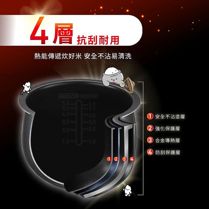 Tefal 特福 熱旋球釜6人份微電腦電子鍋(RK7301H0)【品牌週加碼滿額贈】