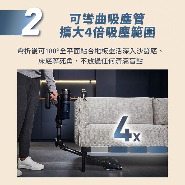 【Tefal 特福】X-force 13.60無線濕拖吸塵器(TY9AD3HT)