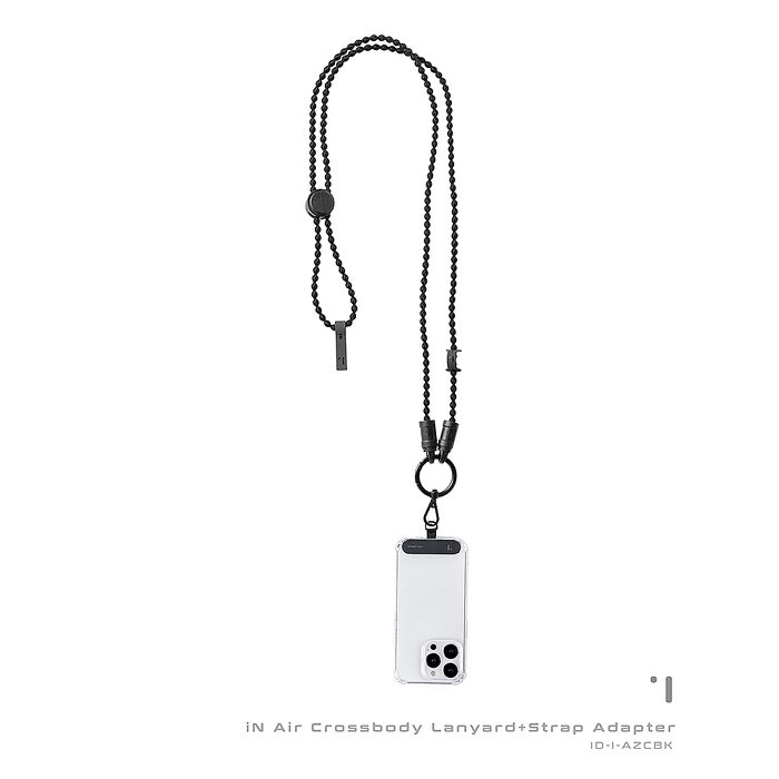 INCODER iN Air Crossbody Lanyard 輕量型手機掛繩-黑