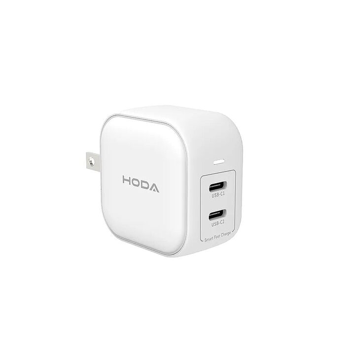 HODA 45W GaN氮化鎵智慧雙孔電源供應器 / 極速智能充電器