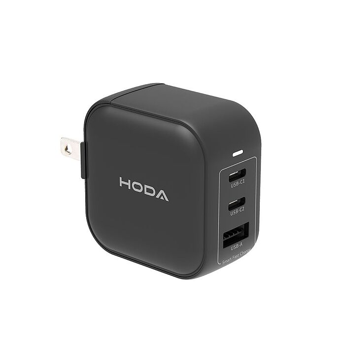 HODA 65W GaN氮化鎵智慧雙孔電源供應器 / 極速智能充電器