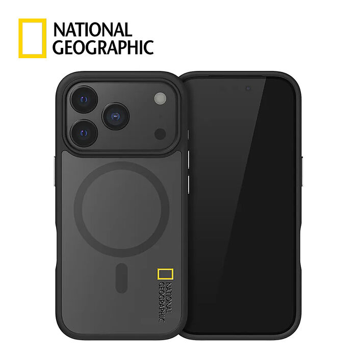 National Geographic 國家地理 Matte 磁吸霧面保護殼 iPhone 17 系列 - 霧黑