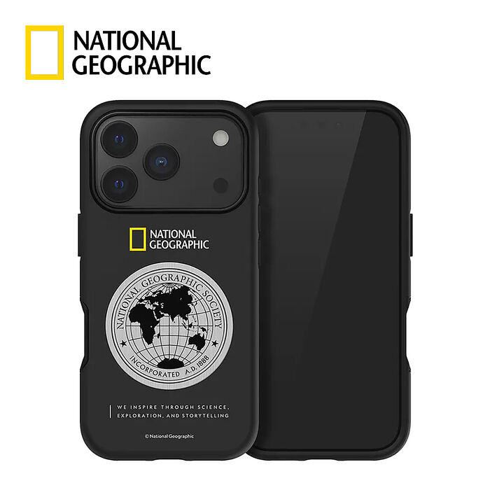 National Geographic 國家地理 Metal Deco 地球徽章保護殼 iPhone 17 系列
