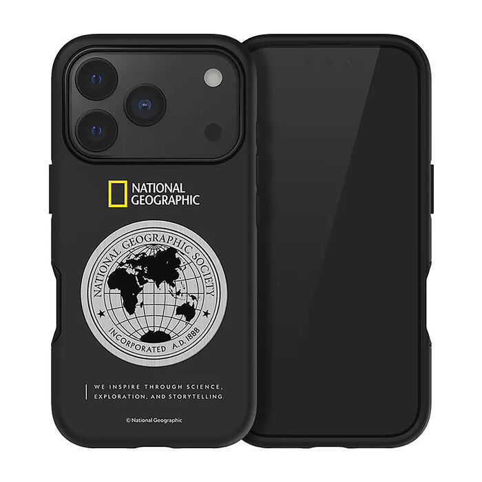 National Geographic 國家地理 Metal Deco 地球徽章保護殼 iPhone 17 系列