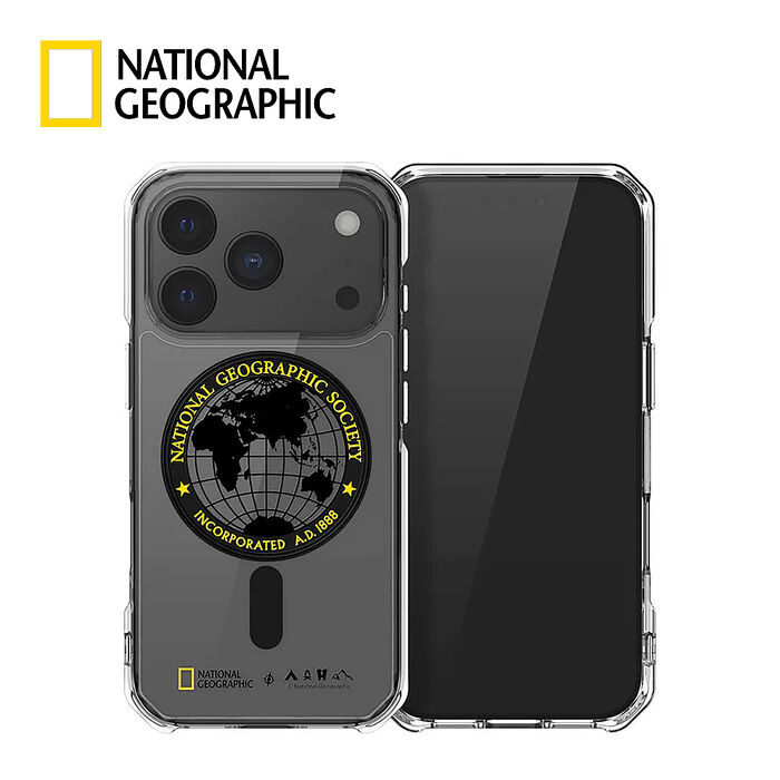 National Geographic Rugged 磁吸防摔保護殼 iPhone17 系列 - 全球印章