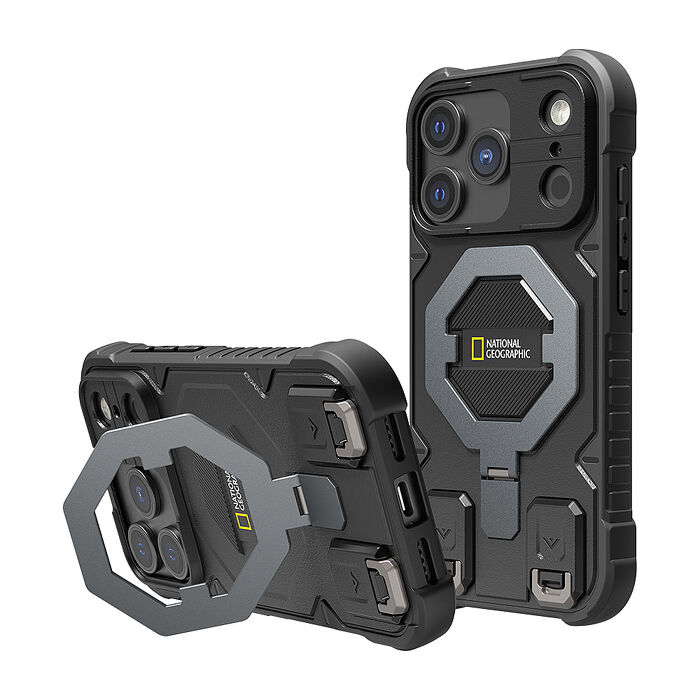 National Geographic 國家地理  Explorer 磁吸支架防摔保護殼(附掛繩) iPhone 18/17 系列