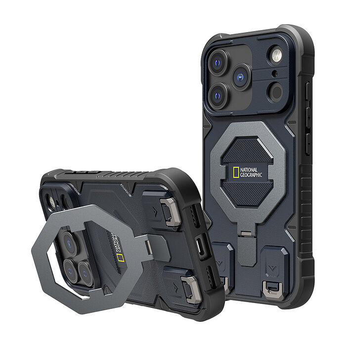 National Geographic 國家地理  Explorer 磁吸支架防摔保護殼(附掛繩) iPhone 18/17 系列