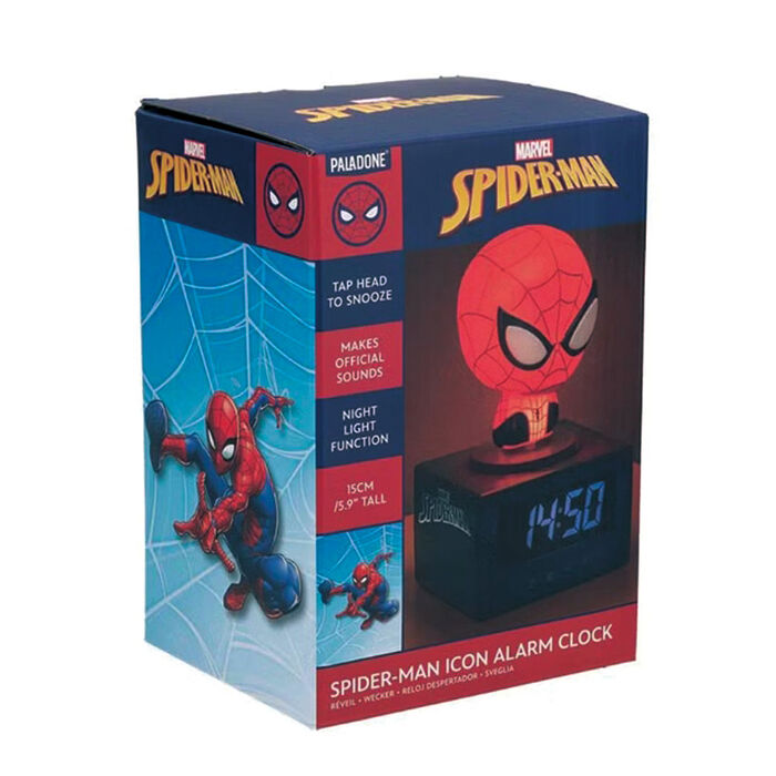 Paladone UK MARVEL 漫威 蜘蛛人造型 Figure 3合1 鬧鐘小夜燈