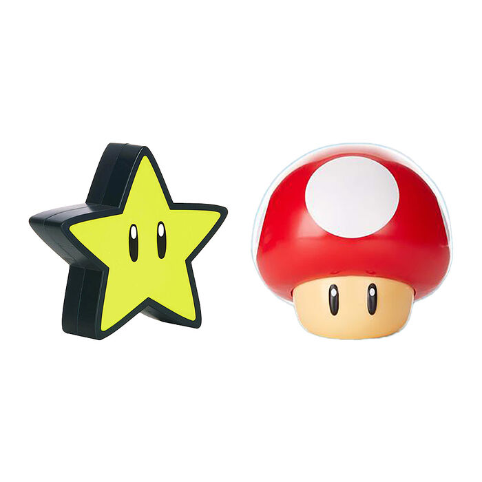 Paladone UK Nintendo 任天堂 超級瑪利歐 無敵星星 / 超級蘑菇 3D造型音效小夜燈