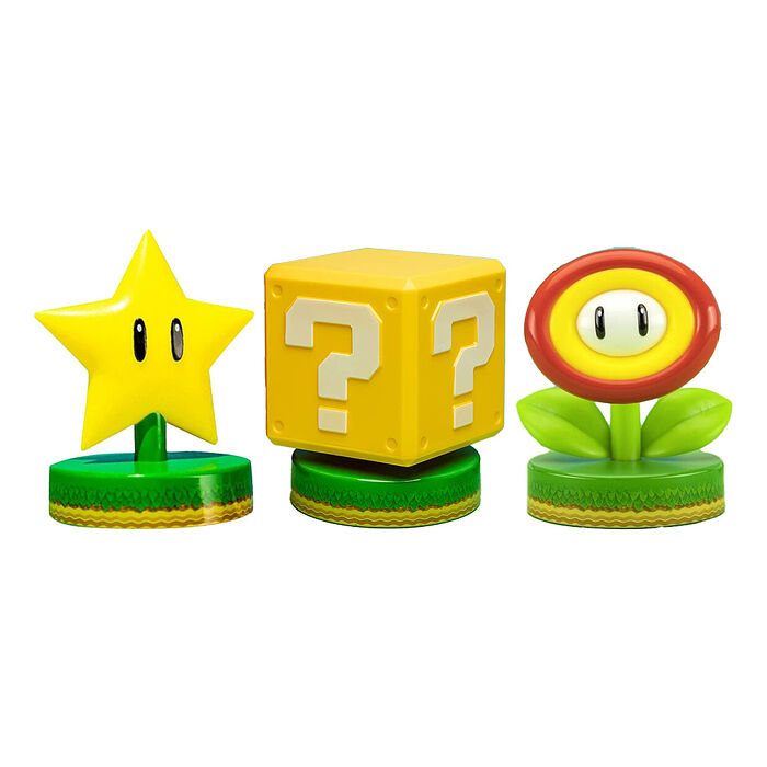 Paladone UK Nintendo 任天堂 超級瑪利歐 無敵星 / 問號磚 / 火焰花造型 ICON小夜燈