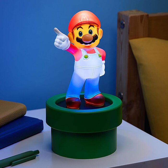 Paladone UK Nintendo 任天堂 超級瑪利歐 瑪利歐 3D造型小夜燈 - 20cm