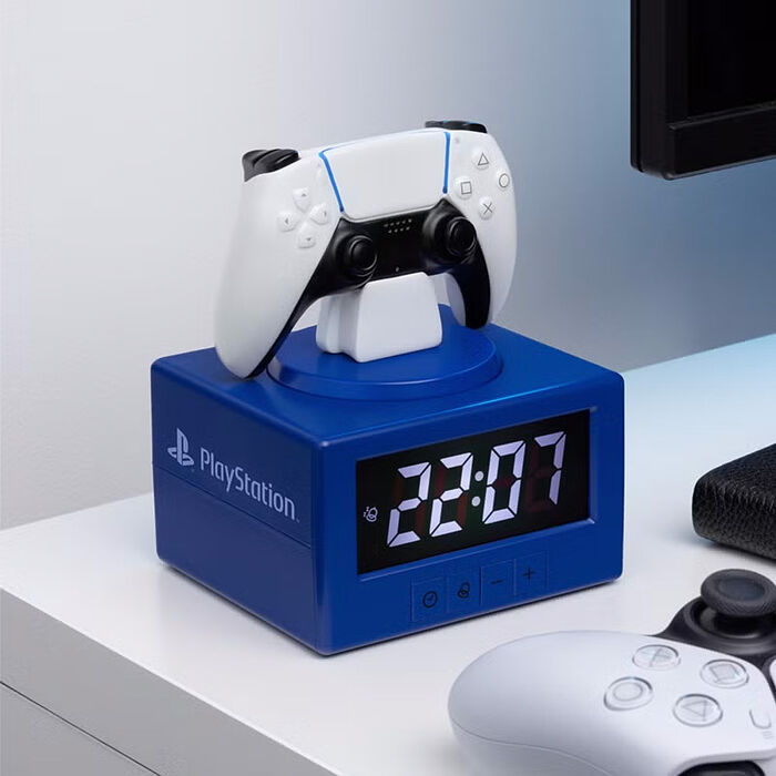 Paladone UK Playstation PS5遊戲搖桿造型 Figure 3合1 鬧鐘小夜燈