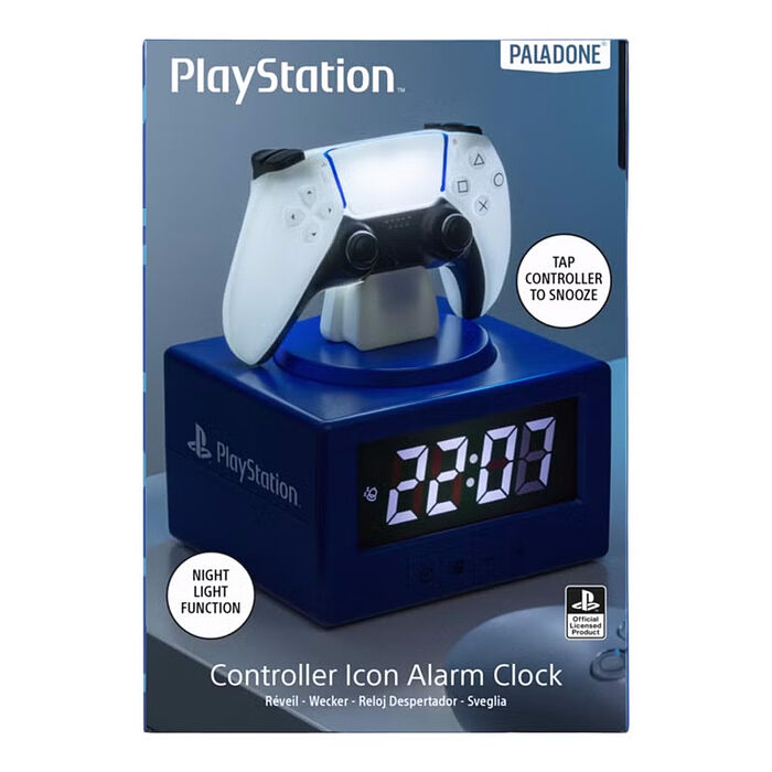 Paladone UK Playstation PS5遊戲搖桿造型 Figure 3合1 鬧鐘小夜燈
