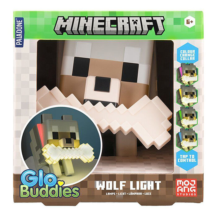 Paladone UK Minecraft 麥塊 狼夥伴 3D造型變色小夜燈