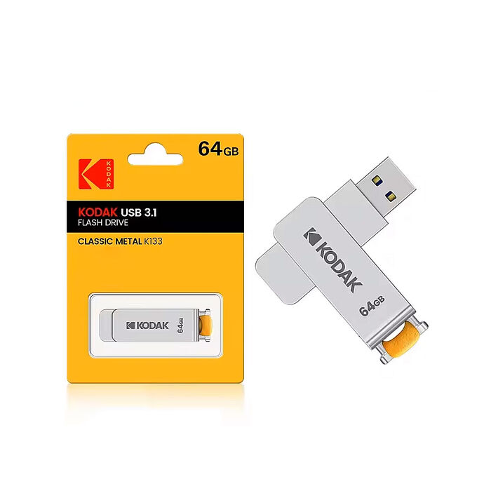 【柯達KODAK】K133 64G金屬雙旋轉隨身碟
