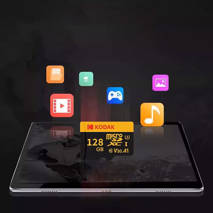 【柯達KODAK】MicroSD 128GB (UHS-I U3/V30/A1)高速記憶卡-黑色