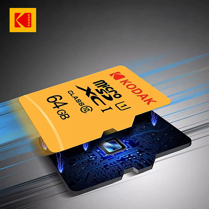 柯達KODAK MicroSD 64GB (UHS-I U3/V30/A1)高速記憶卡-黃色