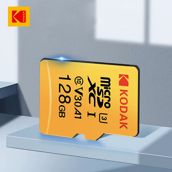 【柯達KODAK】MicroSD 128GB (UHS-I U3/V30/A1)高速記憶卡-黃色