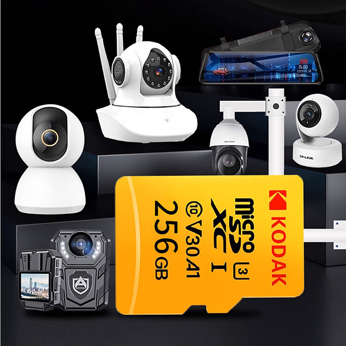 【柯達KODAK】MicroSD 256GB (UHS-I U3/V30/A1)高速記憶卡-黃色