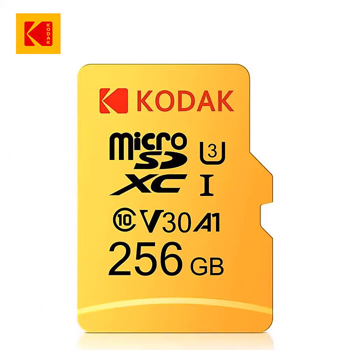 【柯達KODAK】MicroSD 256GB (UHS-I U3/V30/A1)高速記憶卡-黃色