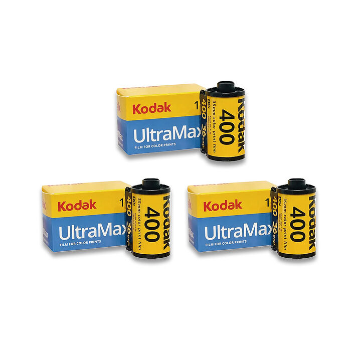 【柯達KODAK】Kodak柯達底片 ULTRAMAX 400 36張 135底片 彩色負片 400度彩色軟片 GC400 ( 三入組 )