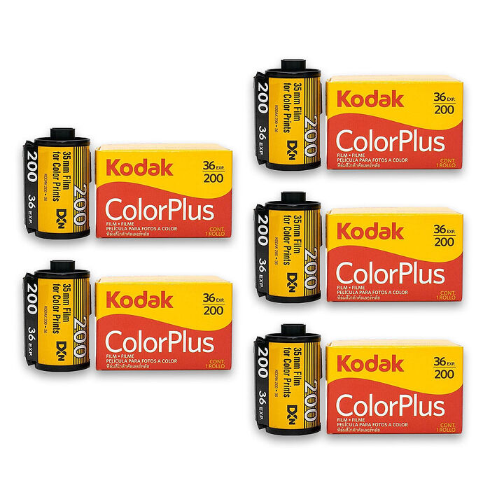 【柯達KODAK】Kodak柯達底片 ColorPlus 200 135底片 36張 底片 彩色負片 ( 五入組 )