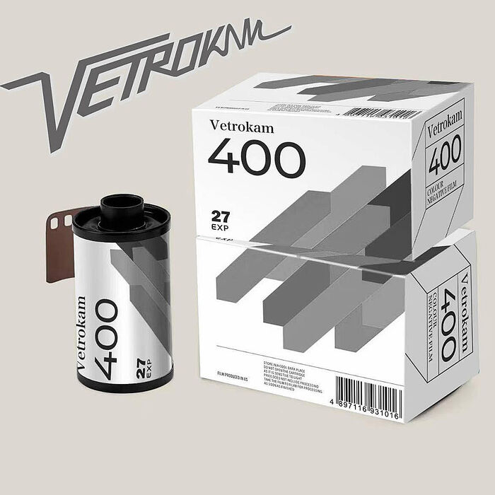 【Vetrokam】Vetrokam 歐洲沃克底片 黑白負片 黑白底片膠卷底片 iso400 27EXP