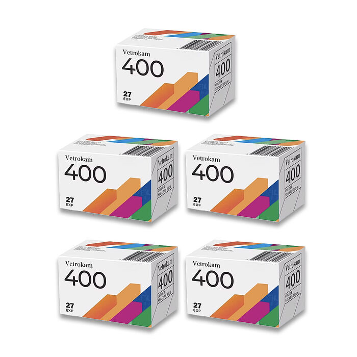 【Vetrokam】Vetrokam 歐洲沃克底片 彩色負片 彩色底片膠卷底片 iso400 27EXP ( 五入組 )