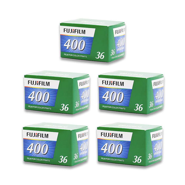【富士FUJIFILM】彩色軟片400度(負片135/36 36張) 膠卷底片 ( 五入組 )