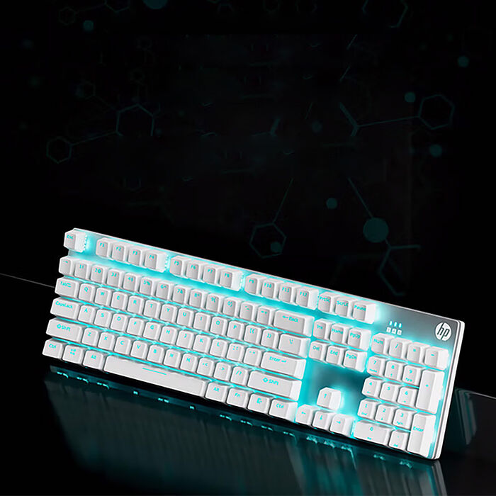 【HP 惠普】GK100-新版  電競有線機械式 鍵盤 ( 青軸 )