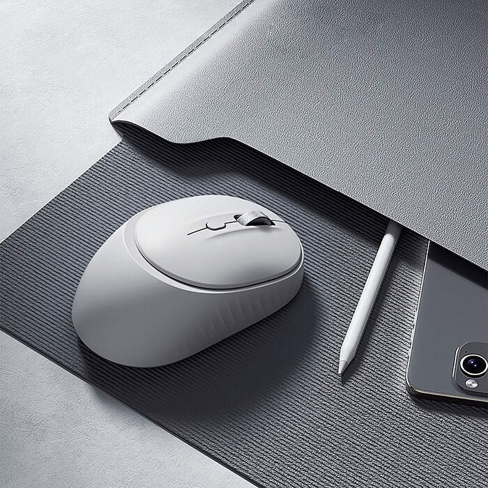 【HP 惠普】M231SE 銀白輕音設計 雙模無線滑鼠