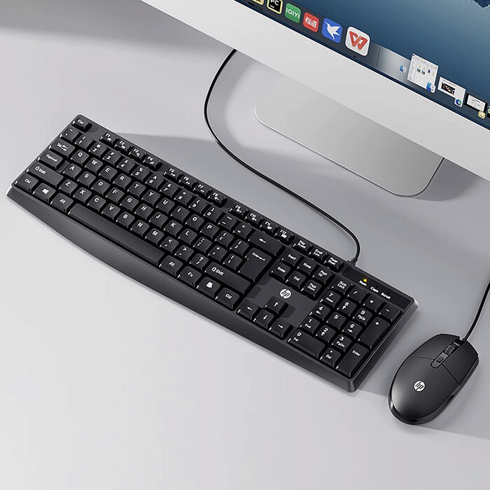【HP 惠普】HP 惠普 KM10L 有線 鍵盤滑鼠組 ( 黑色 )