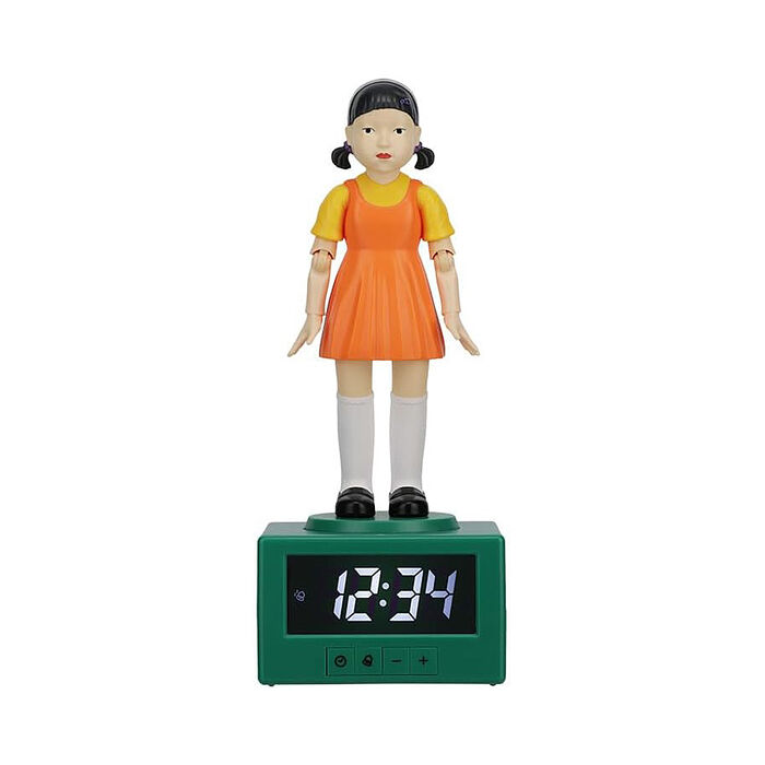 Paladone UK 魷魚遊戲 英熙娃娃 Figure 3合1 鬧鐘小夜燈(造型燈/魷魚遊戲鬧鐘/鬧鐘小夜燈/英熙娃娃)