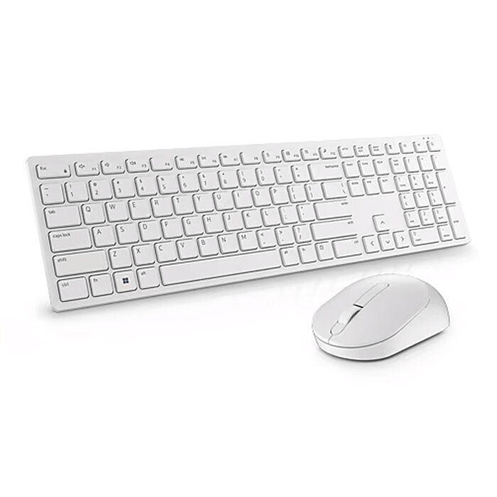 【DELL 戴爾】Dell Pro 戴爾無線鍵盤與靜音滑鼠組合 - KM5221W 白色