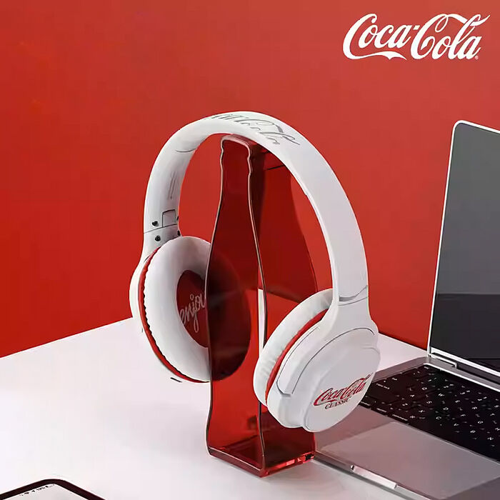 【Coca-cola】可口可樂 頭戴可折疊式降噪藍芽耳機 T18