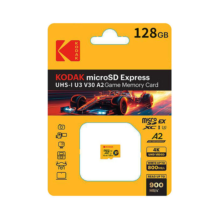 柯達KODAK mSD UHS-I U3 V30 A2 極速記憶卡特仕版 128G