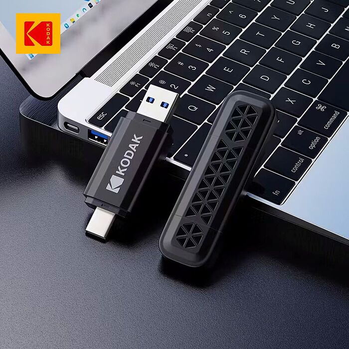 【柯達KODAK】K143D USB-C 3.2 Gen1 OTG 高速雙模式隨身碟 128G