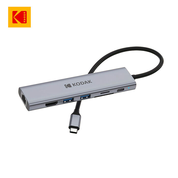 【柯達KODAK】USB-C T347 七合1 PD快充多功能集線器